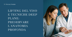 Disegno anatomico o rappresentazione clinica per intervento di lifting del viso con tecnica profonda Deep Plane